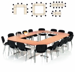 Saliekams uzniversālais galds konferenču telpām