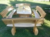 Dārza mēbeļu komplekts (galds un krēsli)