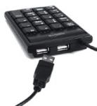ABACUS HUB. Ciparus klaviatūra ar papildinājumi USB izejami.